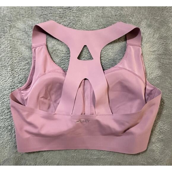 Jockey Pink Racerback Sports Bra XL Seamless Molded Cup Activewear Workout - Picture 2 of 6